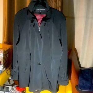 BLACK FLEET STREET TRENCH COAT SIZE L